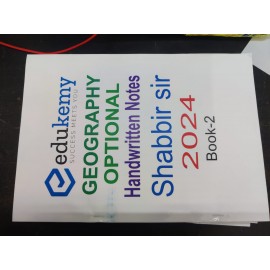 SHABBIR SIR Geography Optional IAS Mains Handwritten Class Notes Paper 1 & 2 Set Of 6 Books English Medium|Edukemy