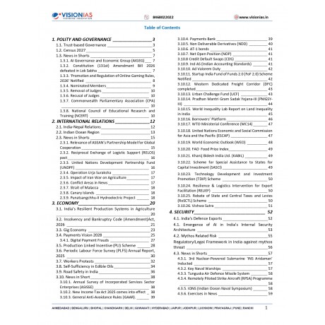 Vision IAS Monthly Current Affairs Magazine, April 2026 |English Medium|