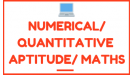 Numerical Aptitude/Quantitative Aptitude/Mathematics