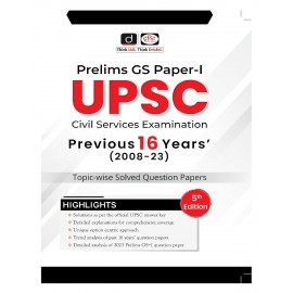 Drishti IAS UPSC Prelims 16 years Solved Papers (2008-23) 5TH Edition | Prelims Solved Papers In English | UPSC Question Bank