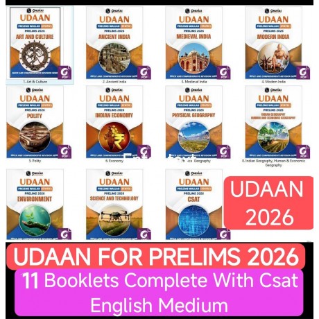 Udaan Prelims Wallah-Static Booklets PDFs 2026-27 English Medium