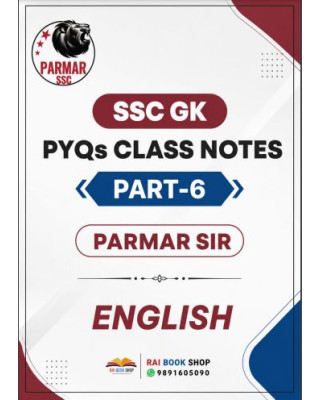 Parmar SSC PYQs Part -6 Class Notes 2026-27 | English Medium 