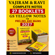 Vajiram and Ravi Notes UPSC CSE 2026-27  Yellow Books Complete GS Notes for CSE Prelims and Mains  | English Medium