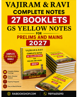 Vajiram and Ravi Notes UPSC CSE 2026-27  Yellow Books Complete GS Notes for CSE Prelims and Mains  | English Medium