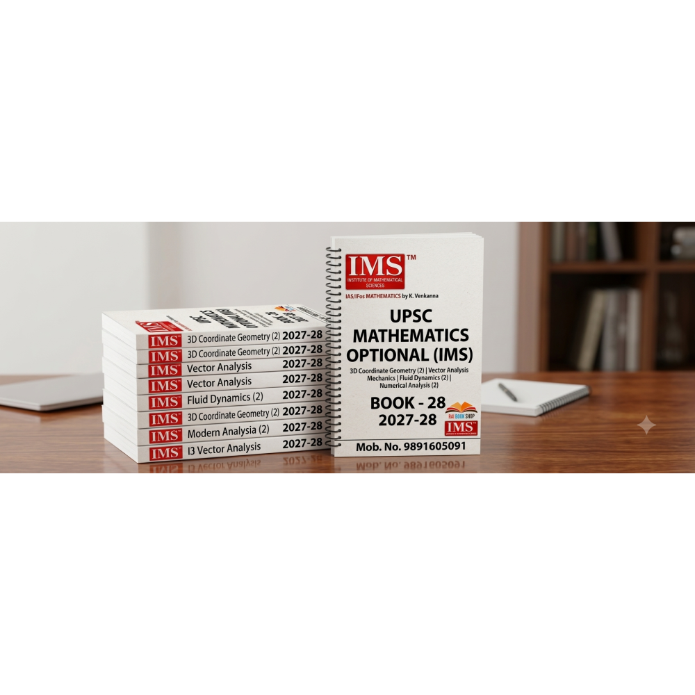IMS Maths Optional Latest Printed Class Notes 2027-28 | English Medium | UPSC Mathematics Optional