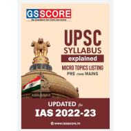 UPSC Syllabus By GS Score2027 |Pre cum Mains English 