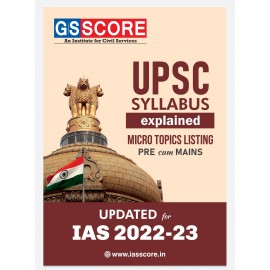 UPSC Syllabus By GS Score 2023- 2024 |Pre cum Mains English