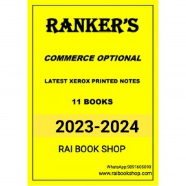 Ranker Commerce Optional Printed Notes |Mains Optional |2023-24 | English Medium