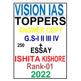Toppers Notes Ishita Kishore | Rank 1 2022| Answer Writing Copy GS 1,2,3,4 + Essay English Medium