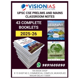 Vision IAS Notes 2025-26 For UPSC Civil Service Exam [English Medium] [Pre+Mains]