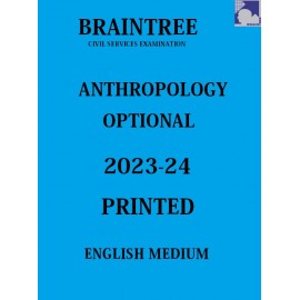 Anthropology Optional Printed Notes | Brain Tree | English Medium | 2024 Edition 