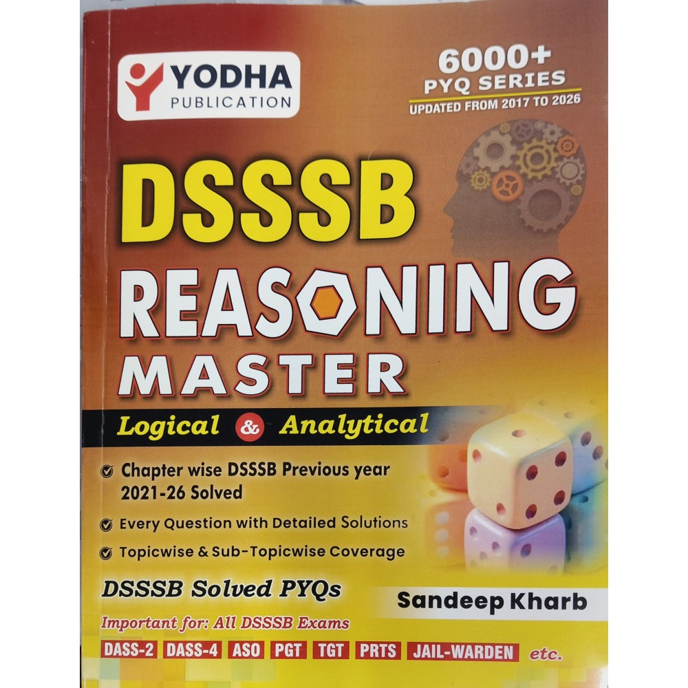 DSSSB REASONING MASTER | By Sandeep Kharb  English Medium) | Yodhya  Publiction 