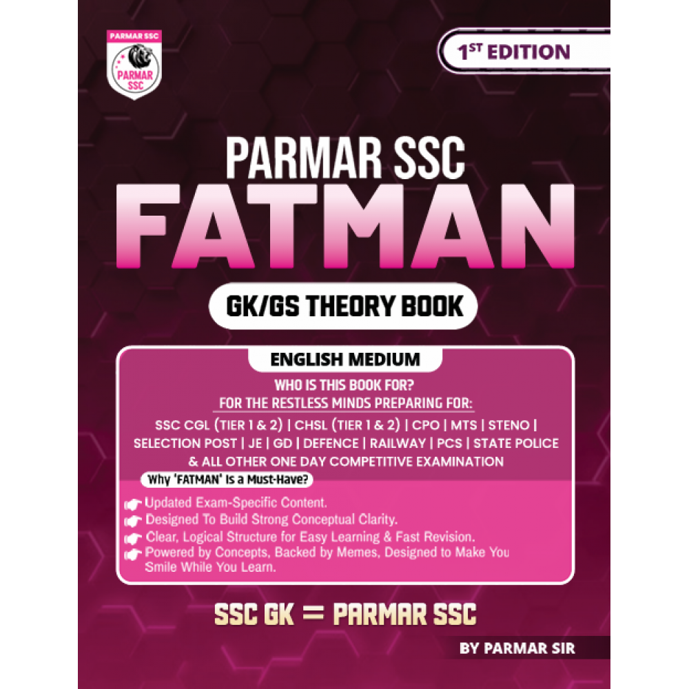 Parmar SSC Fatman GK/GS Theory | English Medium 