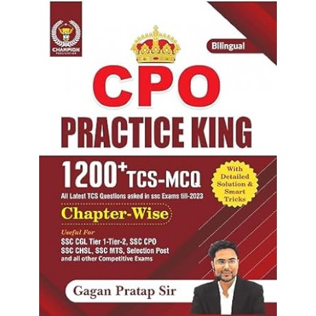 CPO Practice King 1200+ TCS MCQ Chapterwise Bilingual Gagan Pratap Sir| Champion Publication