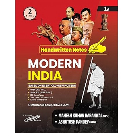 Handritten Notes of Modern History Ist Edition Mahesh Kumar Barnwal and Ashutosh Panday 2024-2025