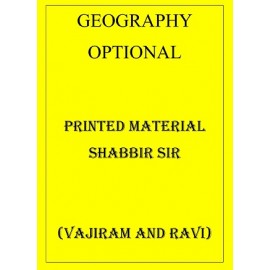 GEOGRAPHY OPTIONAL PRINTED MATERIAL SHABBIR SIR FROM VAJIRAM AND RAVI | English Medium 