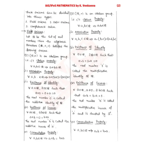 IMS Maths Optional Latest Printed Class Notes 2027-28 | English Medium | UPSC Mathematics Optional