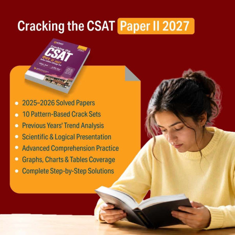 Cracking the CSAT Paper II 2027 | UPSC Civil Services Aptitude Test | Solved Papers (2026–2025) & 10 Crack Sets English