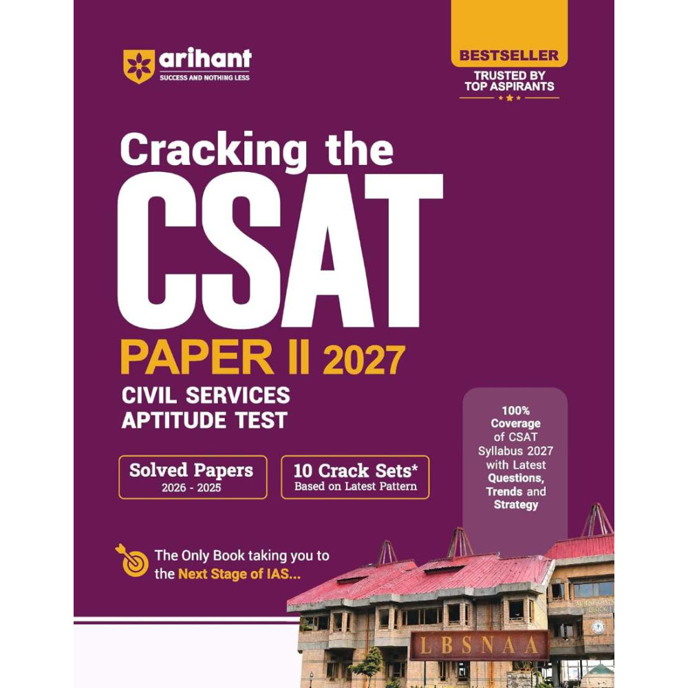 Cracking the CSAT Paper II 2027 | UPSC Civil Services Aptitude Test | Solved Papers (2026–2025) & 10 Crack Sets English