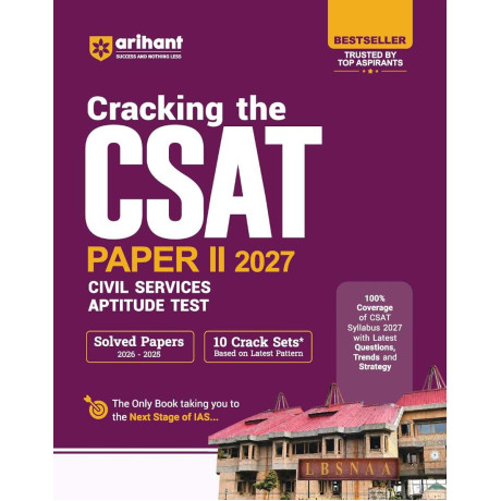 Cracking the CSAT Paper II 2027 | UPSC Civil Services Aptitude Test | Solved Papers (2026–2025) & 10 Crack Sets English