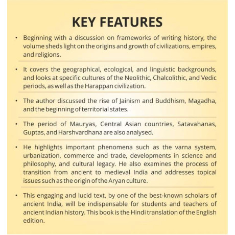 Bharat Ka Prachin Itihas (Hindi) | Best Suited For Undergraduate Students of History Major and UPSC Aspirants