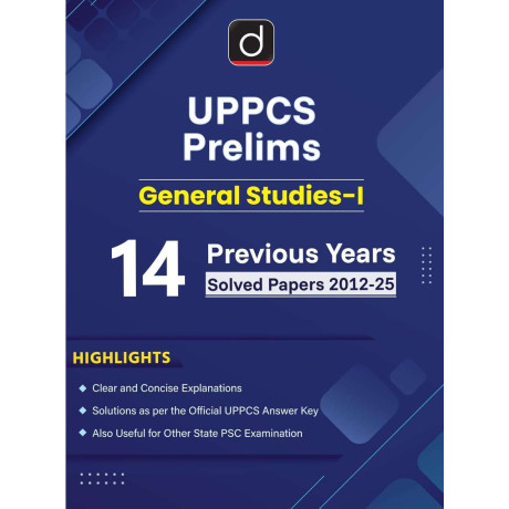 DRISHTI IAS UPPCS Prelims General Studies-I, 14 Previous Years Solved Papers 2012-2025, English Medium,