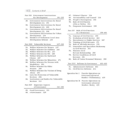 Governance in India, 4e by M Laxmikanth for UPSC CSE Prelims (Paper 1) & Mains (GS Paper 2) 2026 | 12+ Years Topic-wise Previous Years’ Questions (including 2025) | Practice Questions Englsih