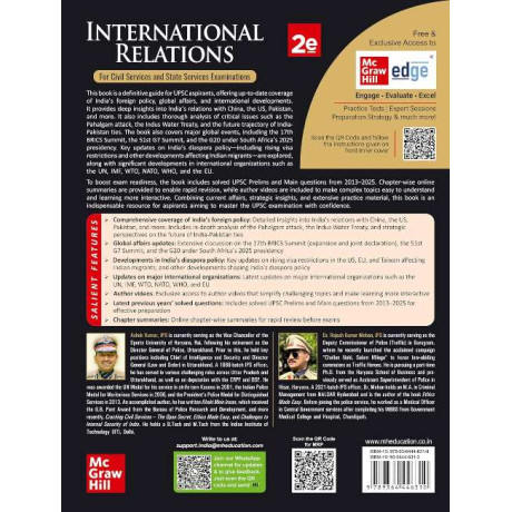 International Relations, 2e for UPSC 2027 | IR for UPSC with Solved Previous Years' Questions and Practice Questions for Prelims and Mains exams | Author Videos | Quick Revision  English