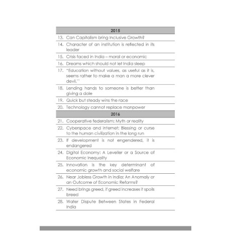 Disha 12 Year-wise UPSC Civil Services IAS Mains Essay Previous Year Solved Papers (2013 - 2024) 6th Edition | PYQs Question Bank | Philosophical Essays | Word Limit