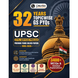 PWOnlyIAS upsc pyq book prelims | 32 Years (1995–2026) Topicwise General Studies Paper 1 | 3400+ MCQs with Detailed Explanations | Civil Services IAS Book | UPSC Books 2026 English 