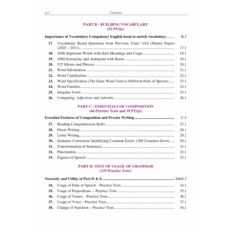 Compulsory English For IAS (Mains) Examination, 6th Edition 2027 for Civil and Judicial Services Examinations | Covering Grammar, Vocabulary, | AP Bhardwaj | OakBridge