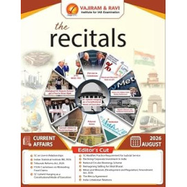  Vajiram & Ravi Current Affairs August 2026 – Printed Study Notes | Latest Civil Services & UPSC Exam Preparation Material English Medium 
