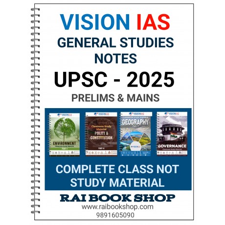 Vision IAS Notes 2025-26  for UPSC Civil Service Exam [English Medium] [Pre+Mains] 