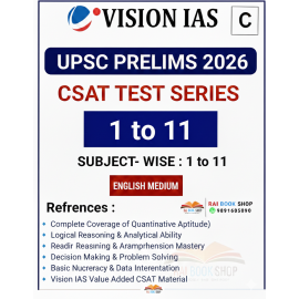 Vision IAS CSAT Test 2026 | Test 1 to 11 | English Medium  