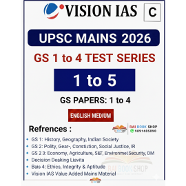 VisionIAS GS Mains Test Series 2026 english Medium 1 To 5