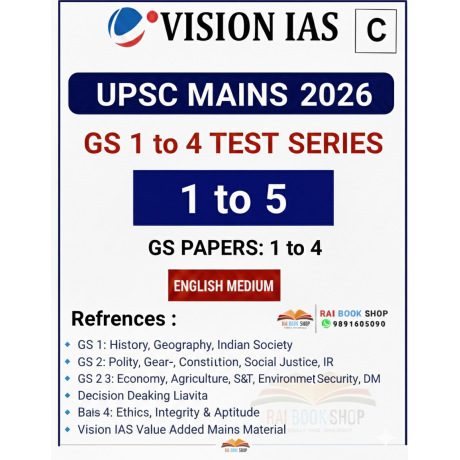 VisionIAS GS Mains Test Series 2026 english Medium 1 To 5