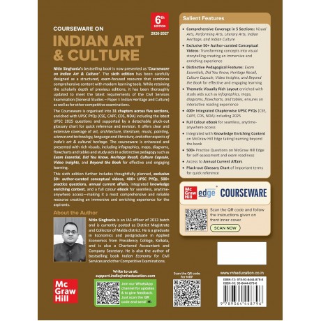 Indian Art and Culture by Nitin Singhania  (IAS) | 6th Edition | English Medium