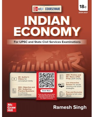 Indian Economy Courseware, 18e by Ramesh Singh |ENGLISH MEDIUM|18th Edition