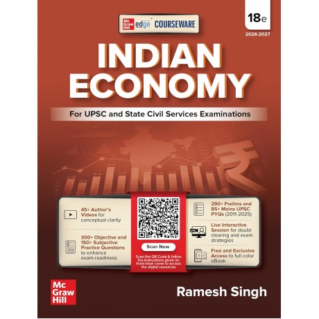 Indian Economy Courseware, 18e by Ramesh Singh |ENGLISH MEDIUM|18th Edition